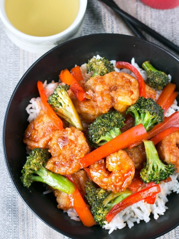 Crispy Honey Sriracha Shrimp Stir Fry Recipe