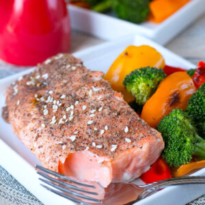Sesame Broiled Salmon Recipe With Vegetables