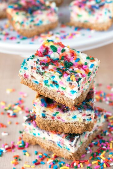 Easy Funfetti Cheesecake Bars Recipe – Cookin' with Mima