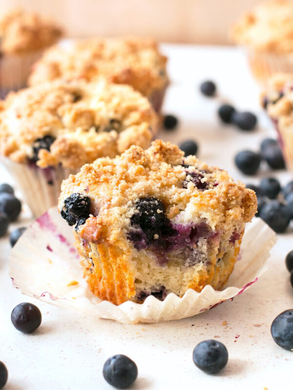 Scrumptious Blueberry Crumb Muffins
