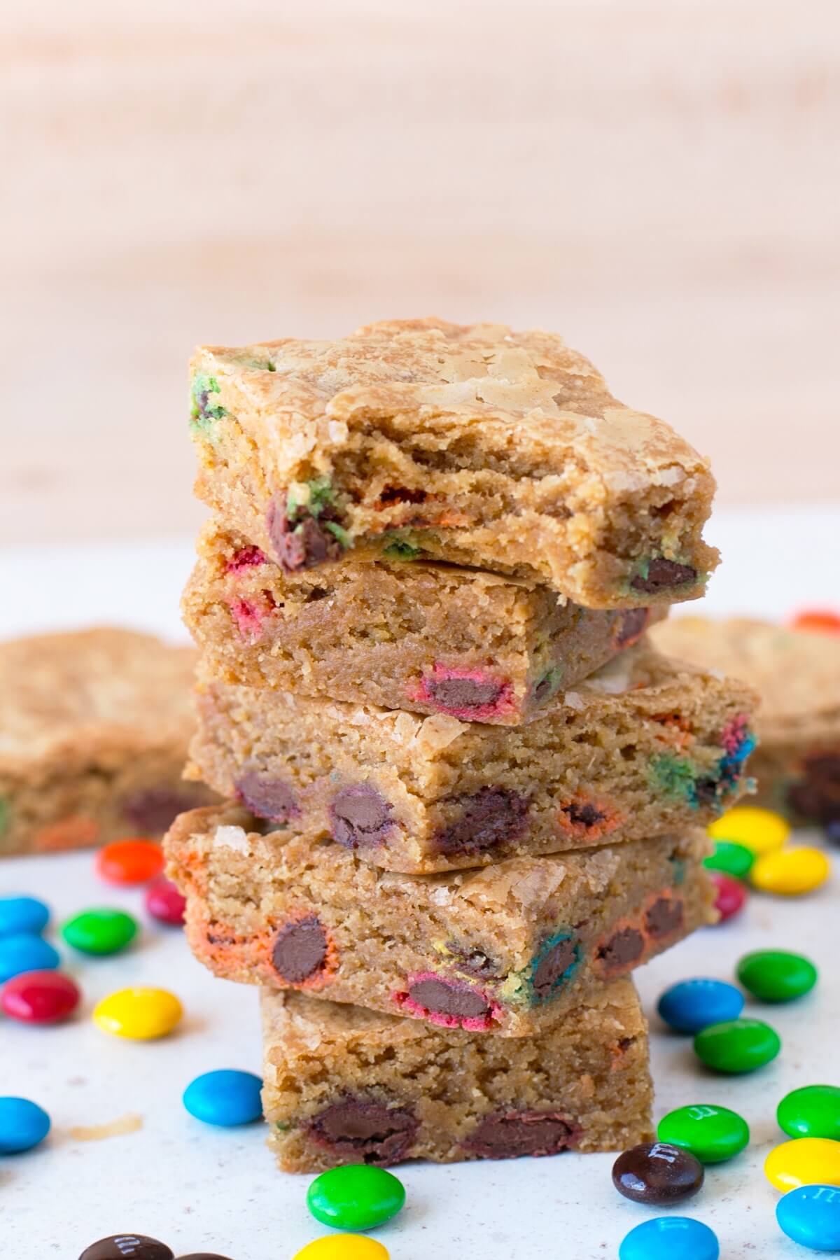 Brown Butter Blondies with M&M's – Cookin' with Mima