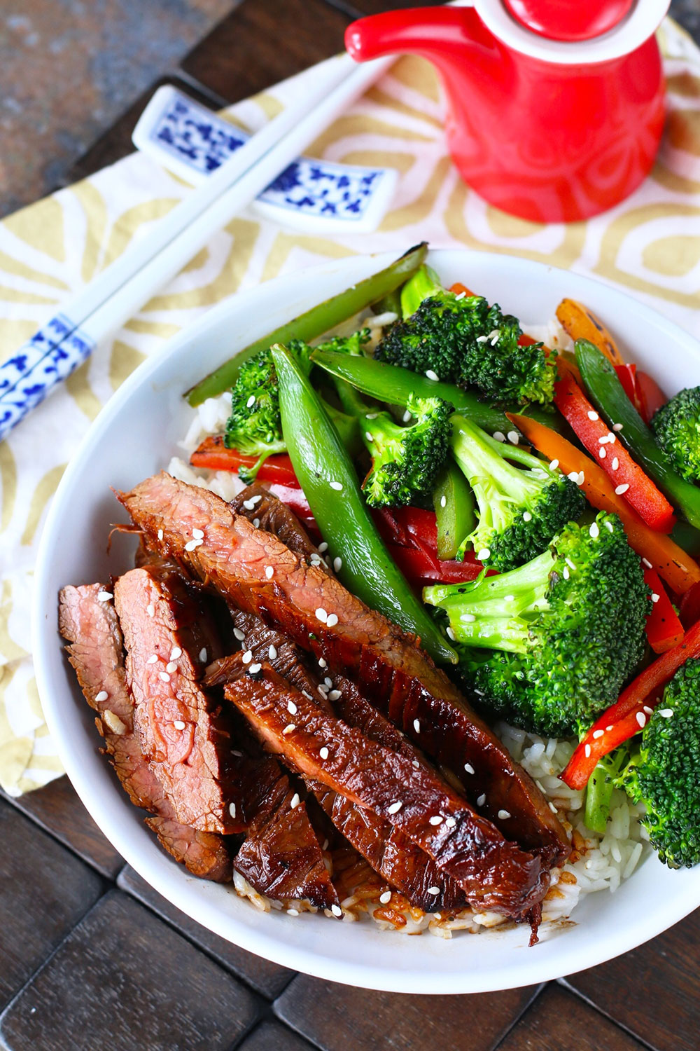 Flank Steak Stir Fry In Soy Marinade – Cookin' with Mima