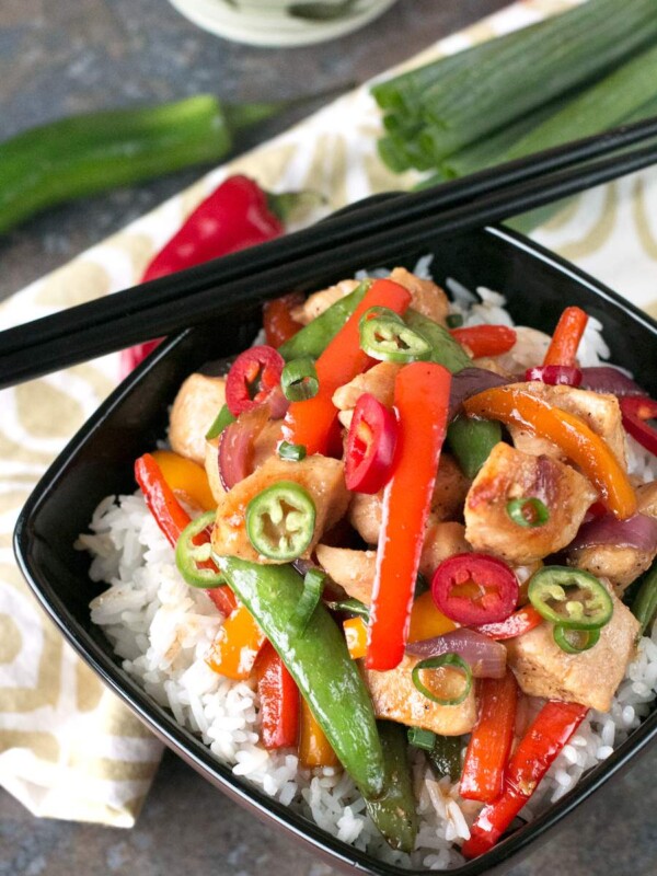 Sweet and Spicy Chicken Stir-Fry is a quick and easy dinner recipe