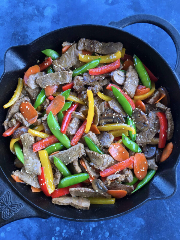 Asian Pepper Steak Stir Fry - colorful and delicious meal