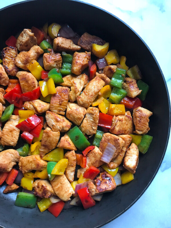 Skillet Chicken Fajitas Meal Prep