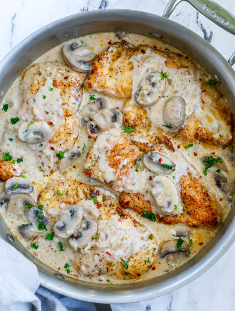 Easy Creamy Mushroom Chicken – Cookin' with Mima