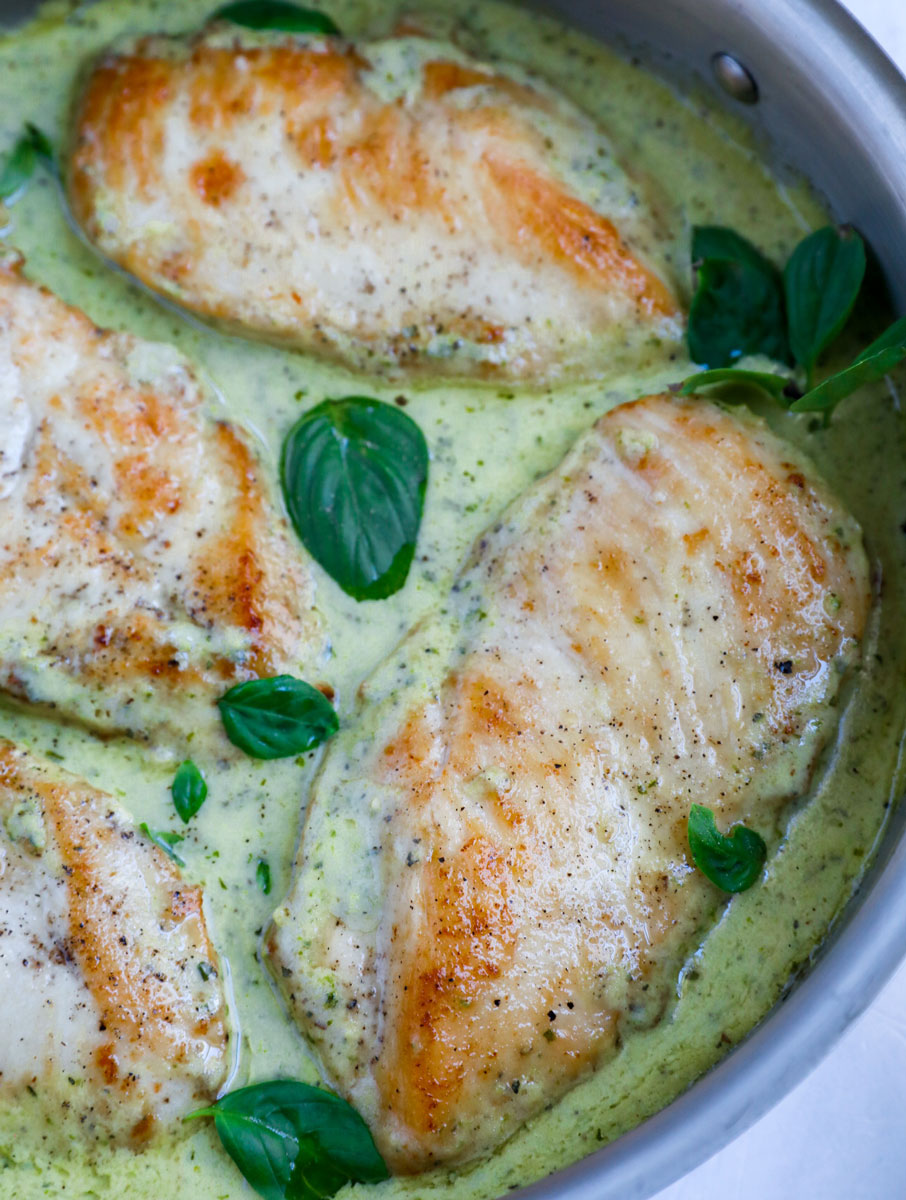 Creamy Pesto Chicken Recipe – Cookin' with Mima