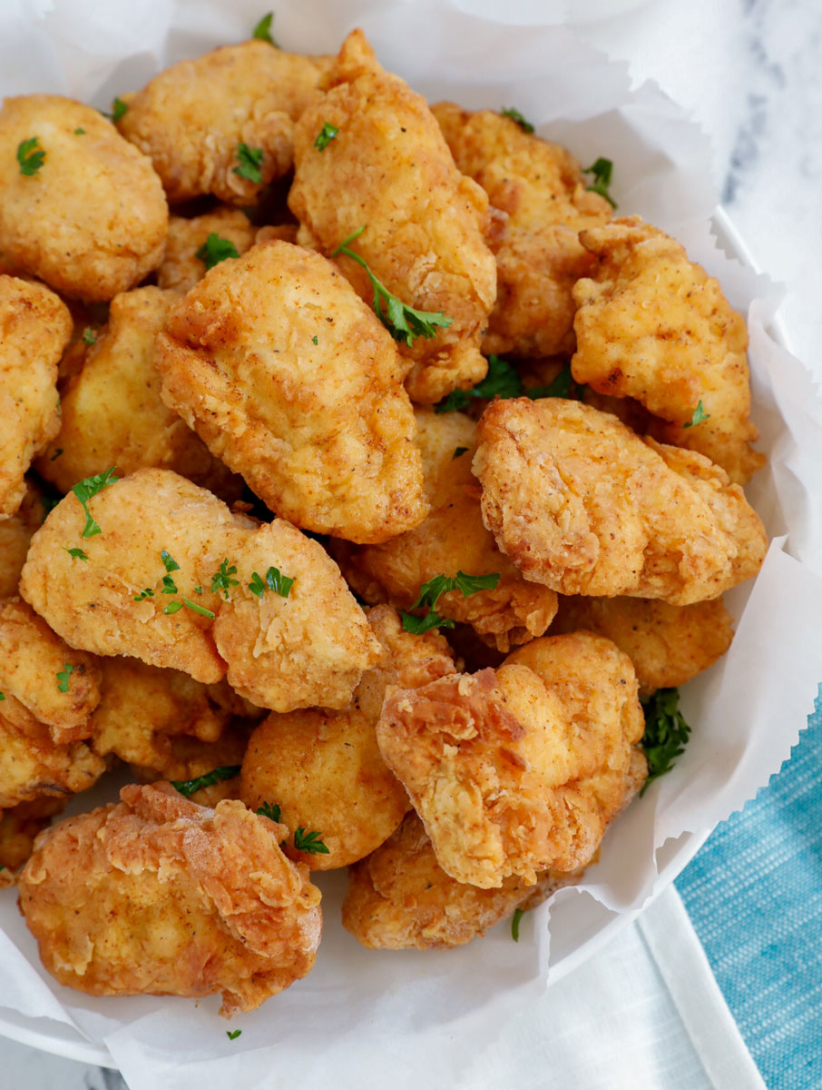The BEST Crispy Baked Chicken Nuggets