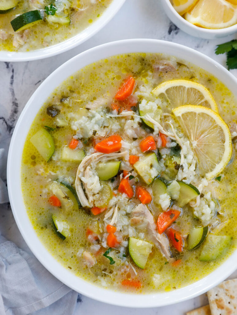 The Best Lemon Chicken Rice Soup Easy Recipe Cookin With Mima