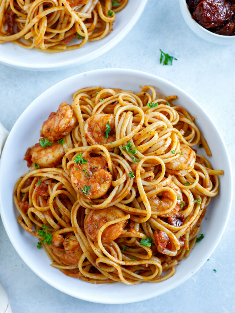 Spicy Shrimp Pasta – Cookin' with Mima
