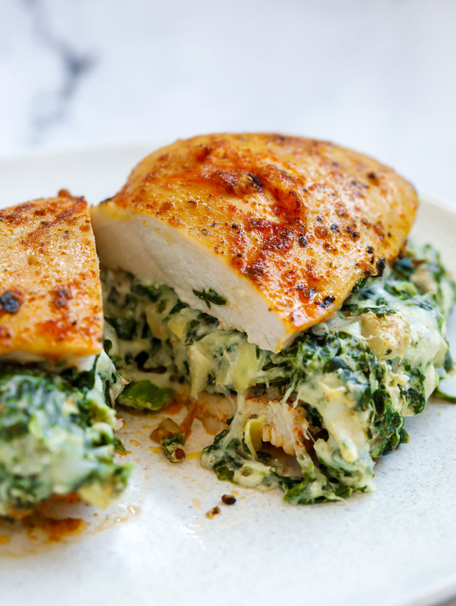 Spinach Artichoke Stuffed Chicken Breast – Cookin' with Mima