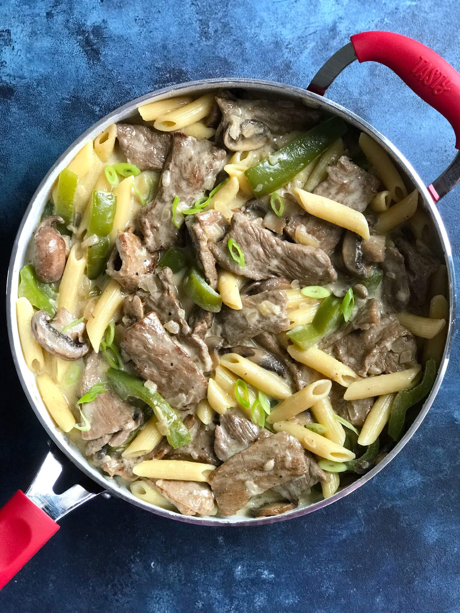 Philly Cheese Steak Pasta One Pot Recipe – Cookin' with Mima