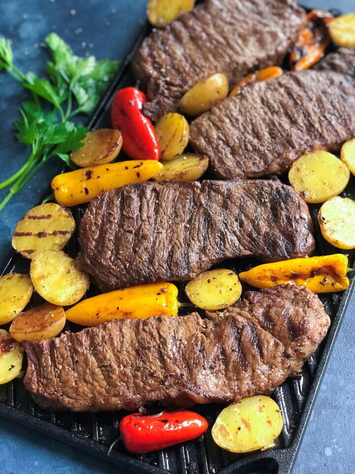 Grilled Steak and Potatoes Cookin' with Mima