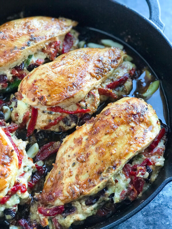 Cheesy Sundried Tomato Stuffed Chicken Recipe