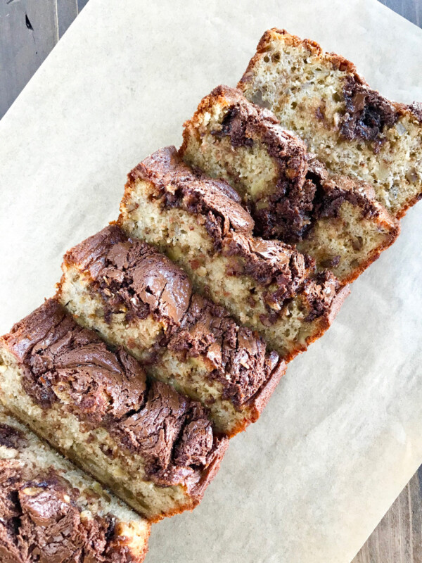 Recipe for Nutella Banana Nut Bread