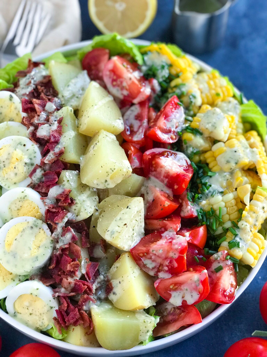 Potato Cobb Salad, Easy and Delicious – Cookin' with Mima