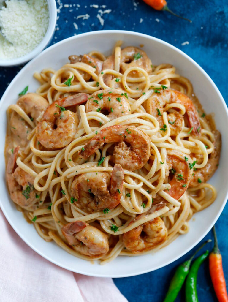 Creamy Cajun Shrimp Pasta – Cookin' with Mima