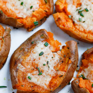 Smashed Sweet Potatoes With Herbs and Garlic – Cookin' with Mima