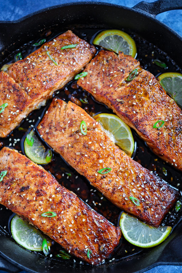 Spicy Honey Garlic Salmon Cookin With Mima