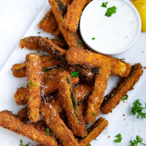 spicy baked zucchini fries