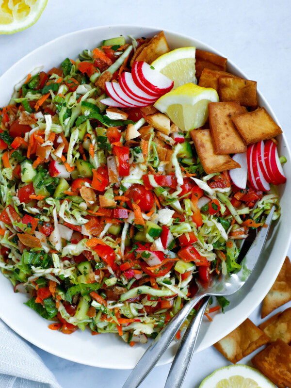 Cabbage Fattoush Salad