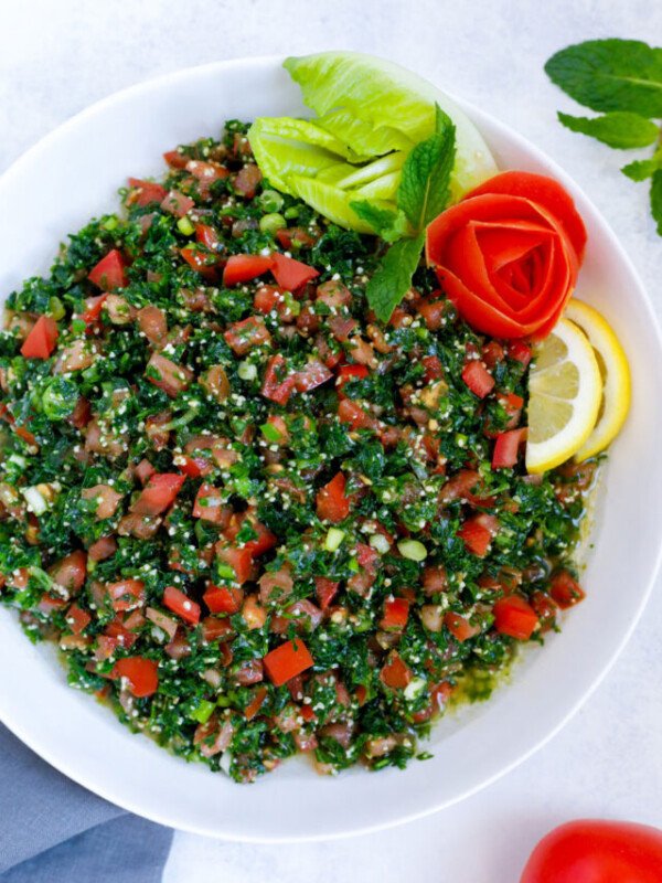 Lebanese Tabbouleh Middle Eastern Salad Recipe