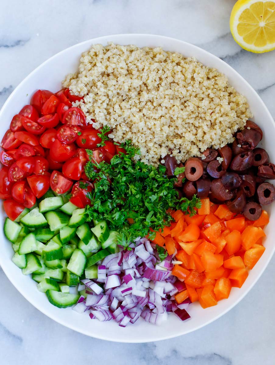 Mediterranean Quinoa Salad – Cookin' with Mima