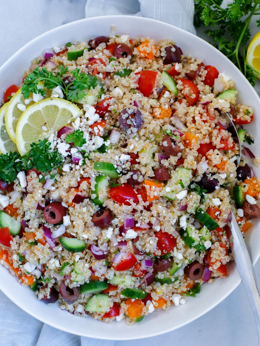 Mediterranean Quinoa Salad – Cookin' with Mima