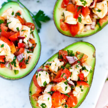 Healthy Shrimp Stuffed Avocado – Cookin' with Mima