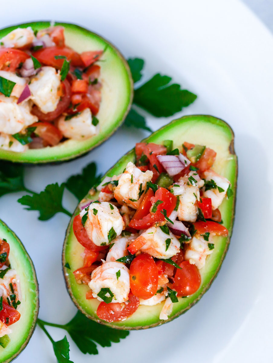 Healthy Shrimp Stuffed Avocado Cookin With Mima