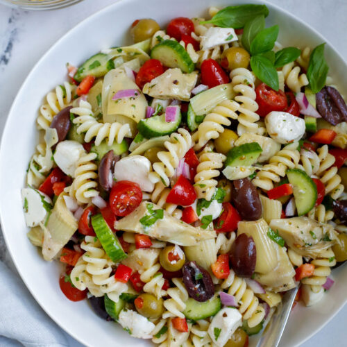 Easy Mediterranean Pasta Salad – Cookin' with Mima