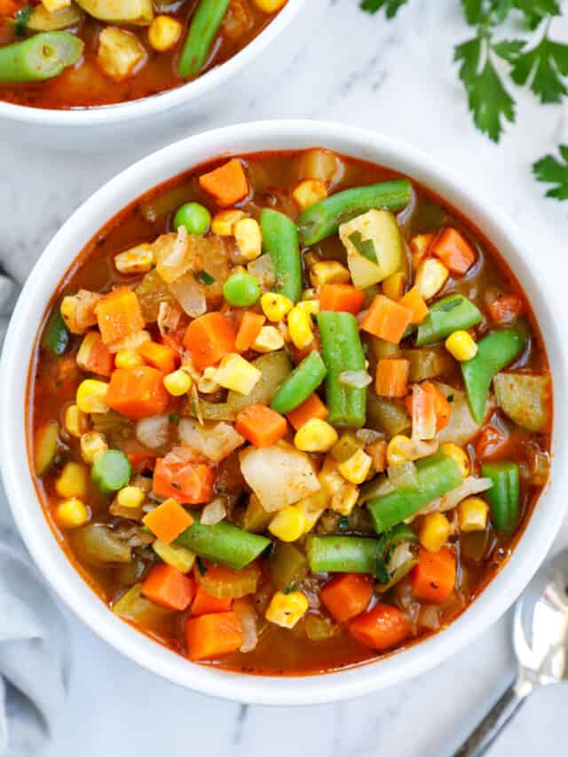 Homemade Vegetable Soup – Cookin' with Mima