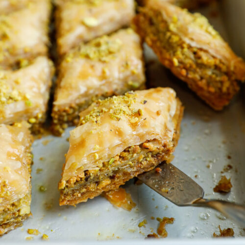 Pistachio and Almond Baklava Recipe 