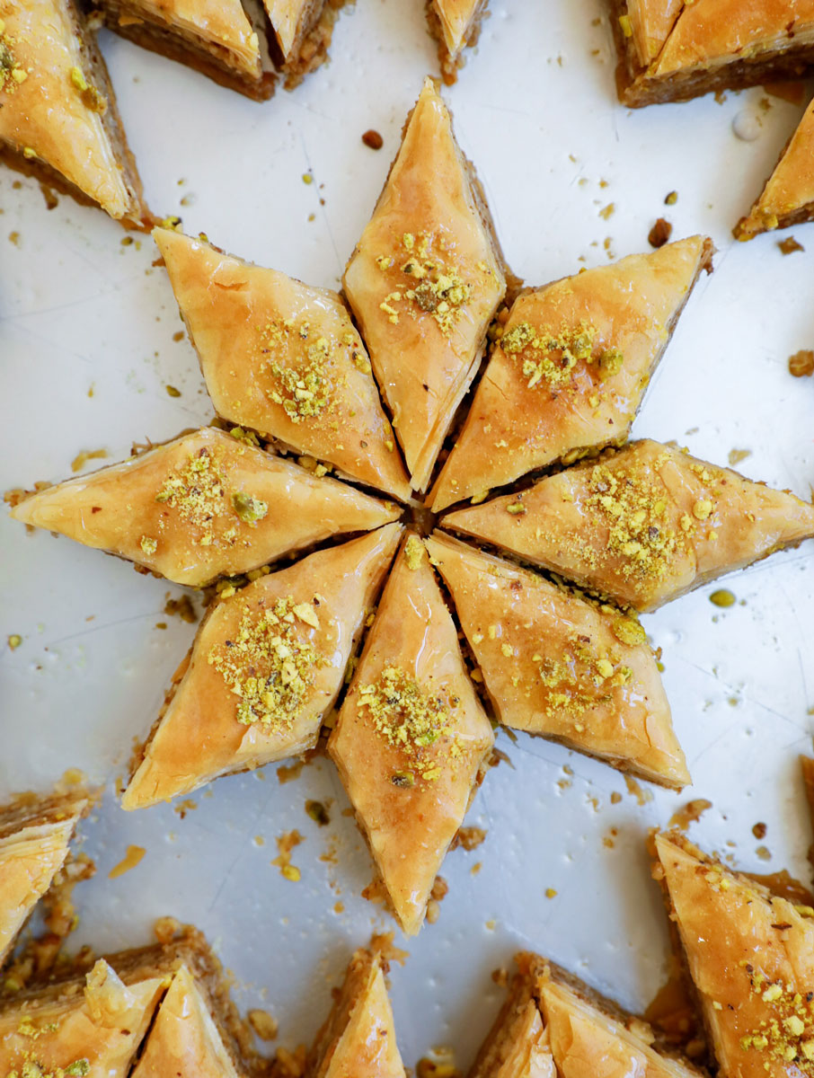 Baklava with Hazelnuts & Walnuts