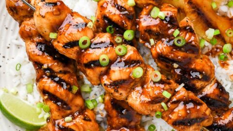 Hawaiian Chicken Skewers – Cookin' with Mima