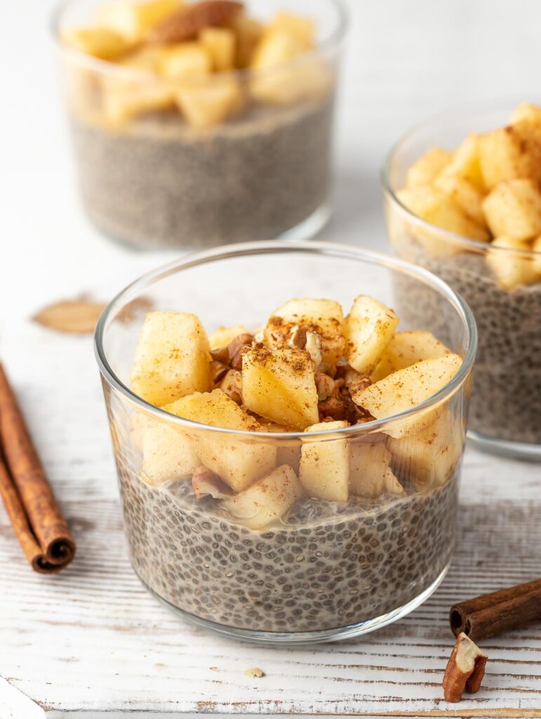 Overnight Apple Pie Protein Chia Seed Pudding – Cookin' with Mima