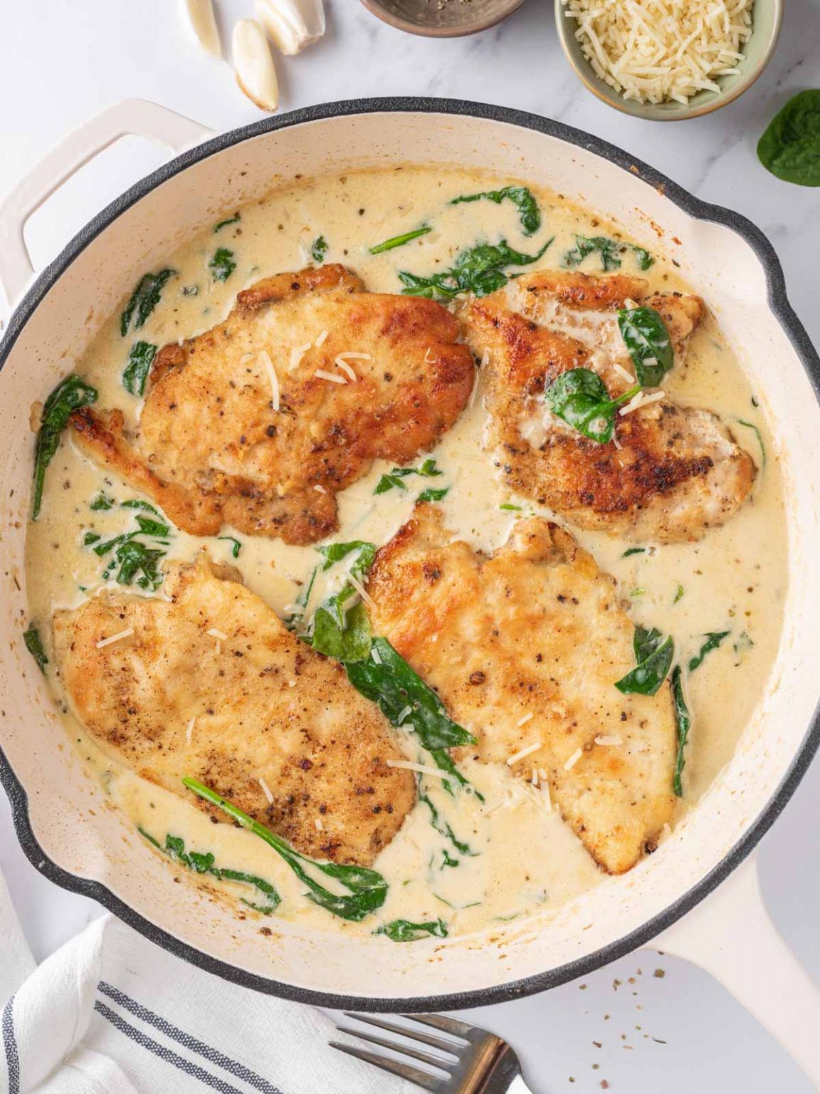 Easy & Creamy Chicken Florentine Skillet Recipe – Cookin' with Mima