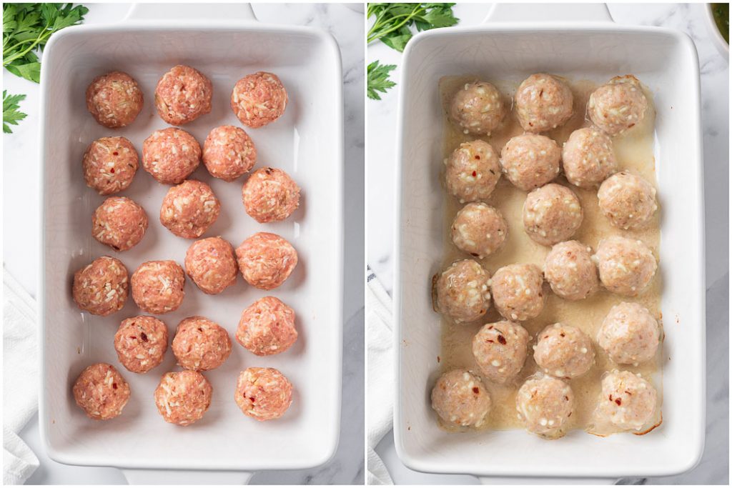 Garlic Butter Baked Keto Turkey Meatballs – Cookin With Mima