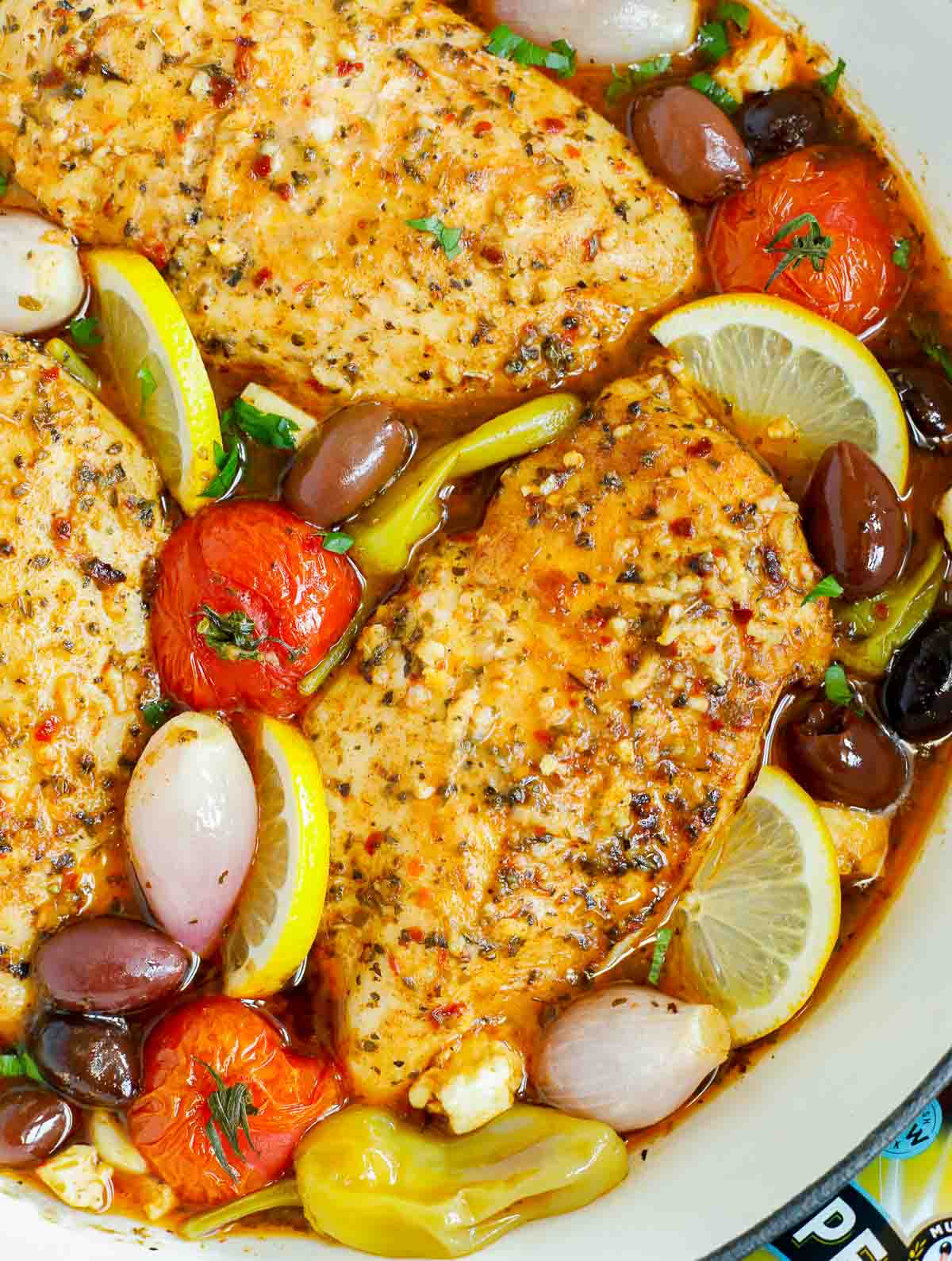 The Best One Pan Baked Greek Chicken Recipe Cookin With Mima