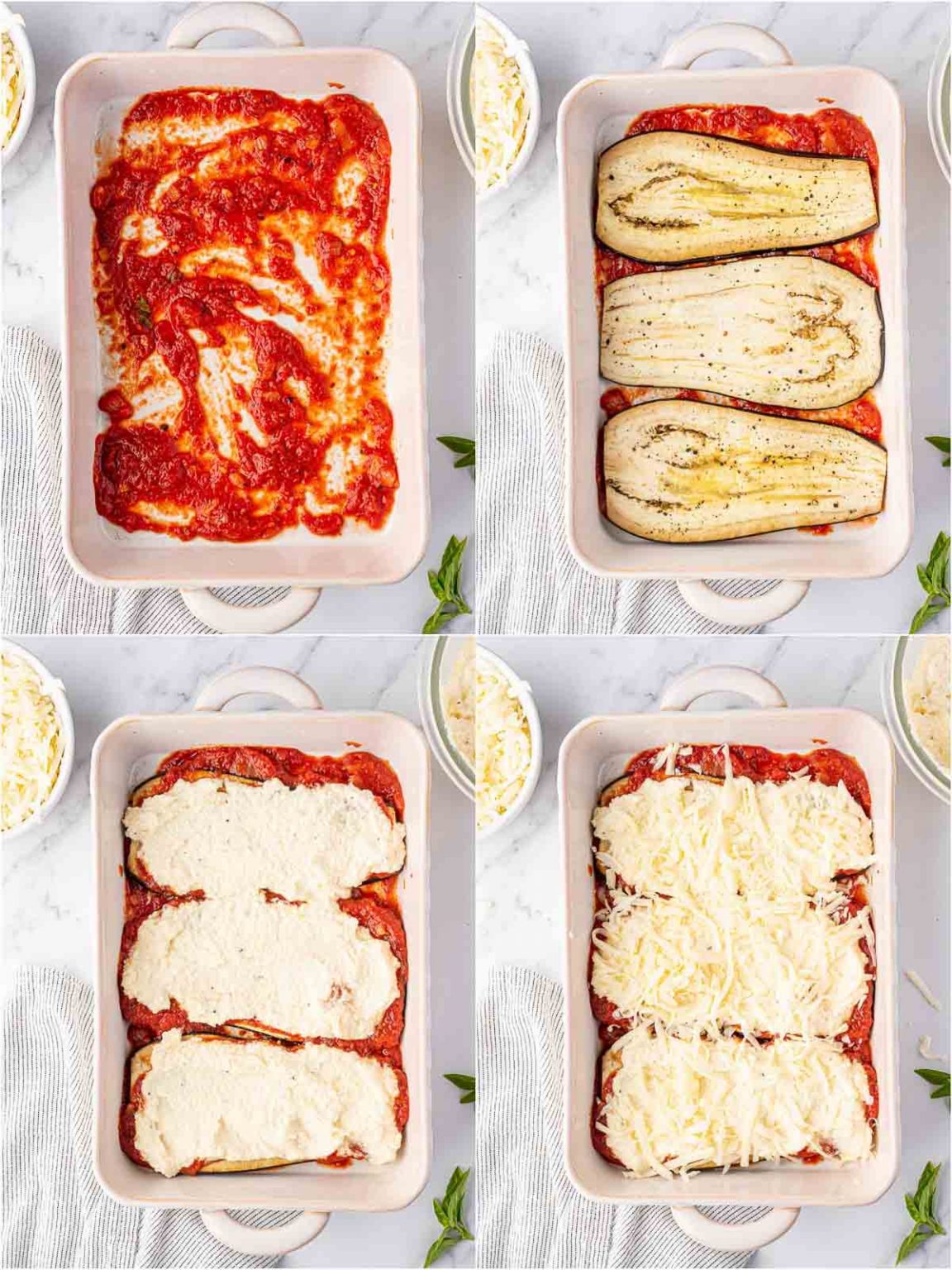 Baked Eggplant Parmesan Lasagna Recipe Vegetarian Cookin With Mima