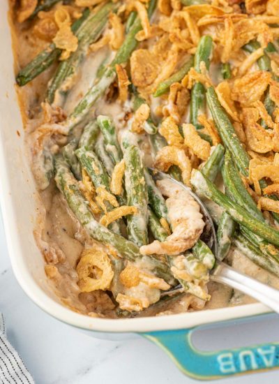 Cheesy Green Bean Casserole – Cookin' with Mima