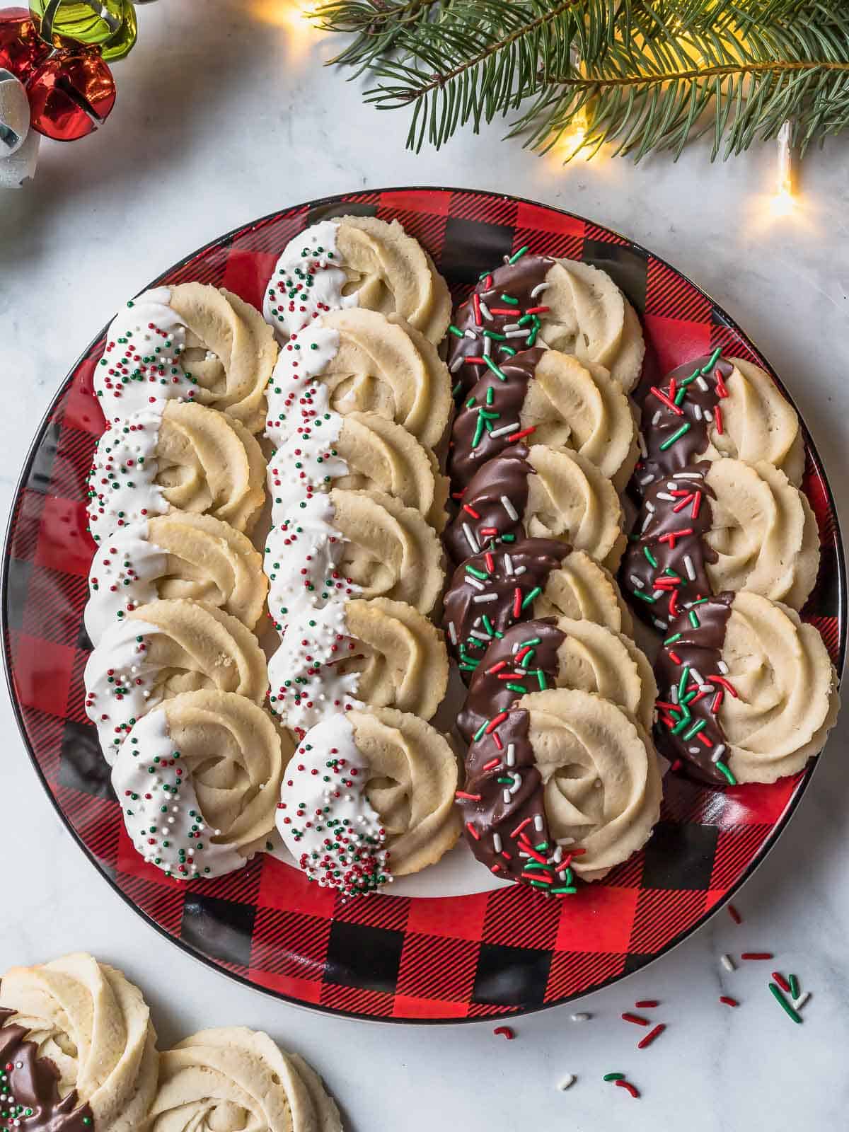Danish Butter Cookies- Festive & Delicious - That Skinny Chick Can