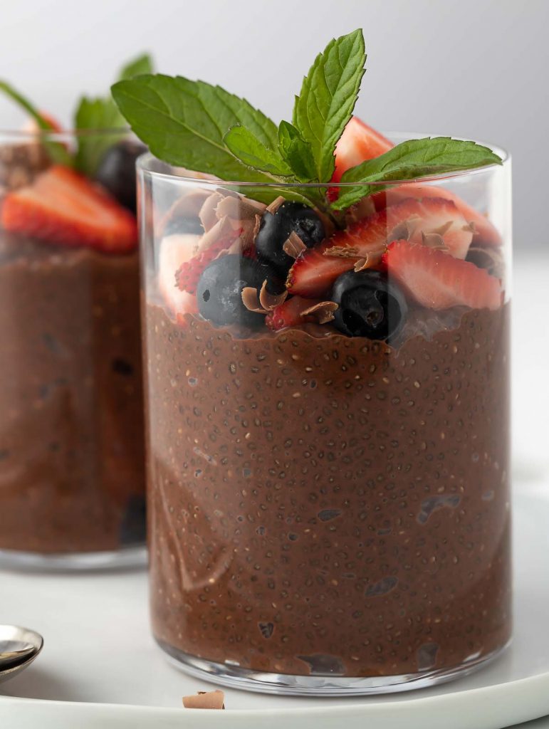 Healthy Chocolate Chia Protein Pudding Recipe Cookin With Mima