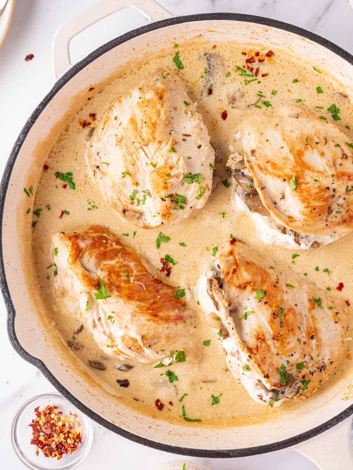 Creamy Mushroom Stuffed Chicken Breast Recipe Cookin' with Mima