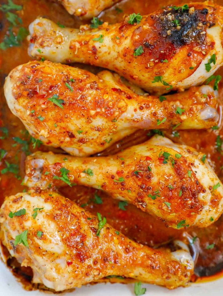 Baked Honey Mustard Chicken Drumsticks – Cookin' With Mima