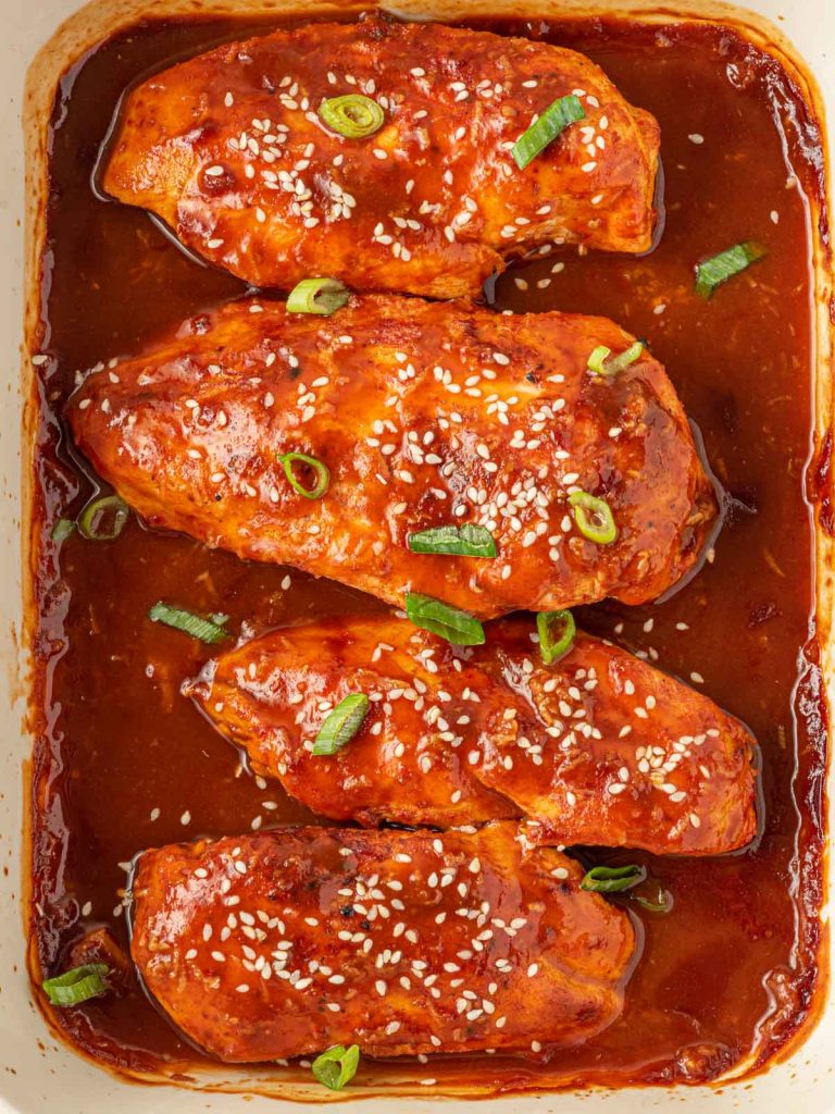 Honey Sriracha Baked Chicken Breast – Cookin' with Mima