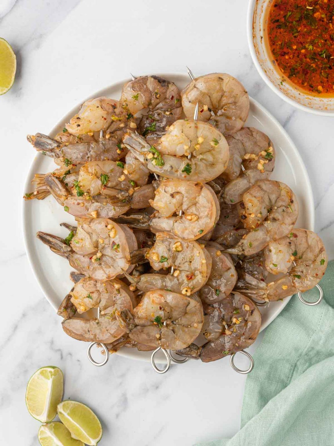 Grilled Garlic Shrimp Kabobs – Cookin' With Mima