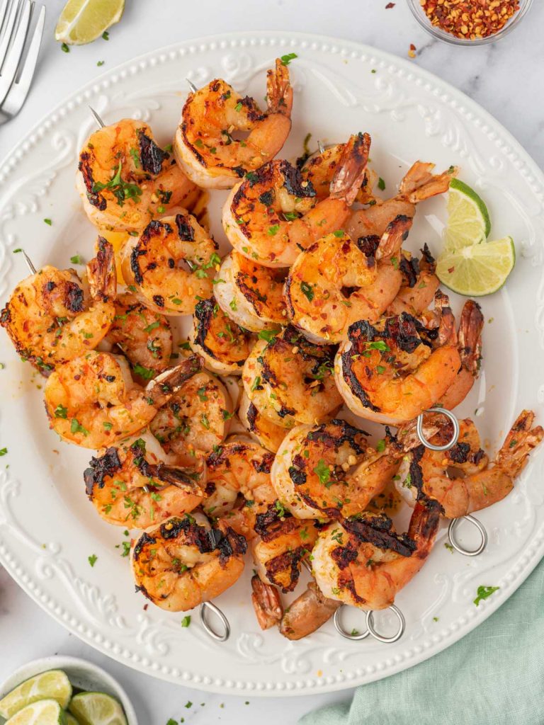 Grilled Garlic Shrimp Kabobs – Cookin' with Mima