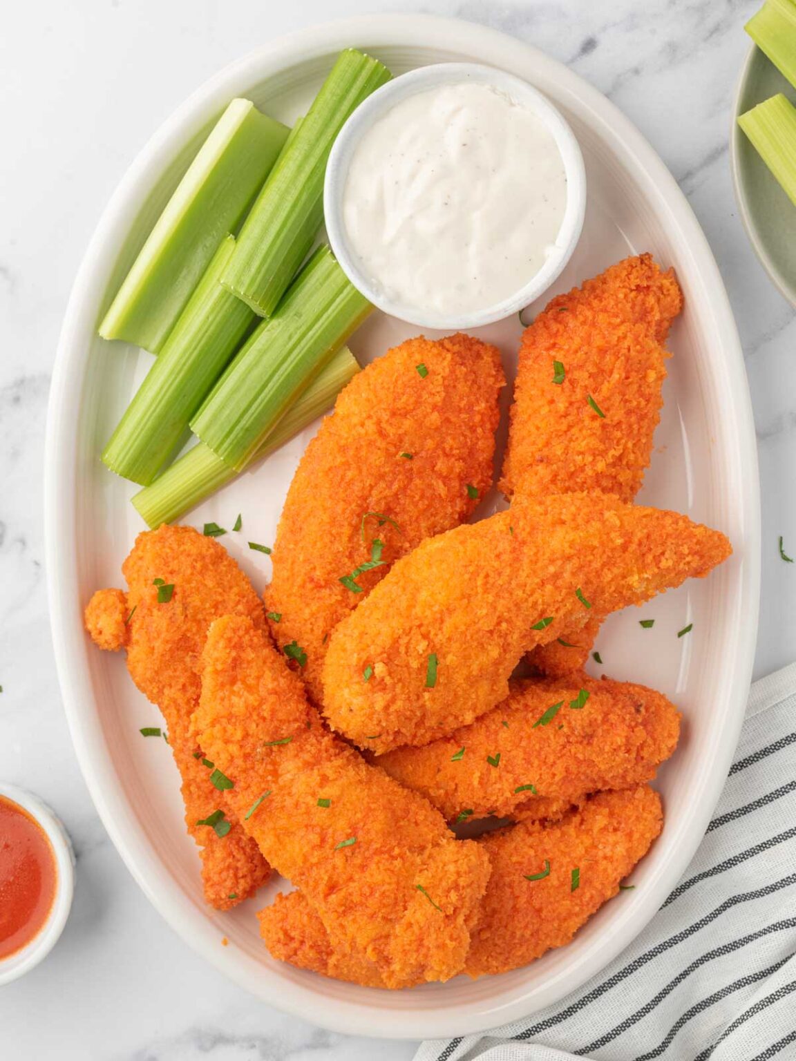 Crispy Baked Buffalo Chicken Tenders Cookin' with Mima