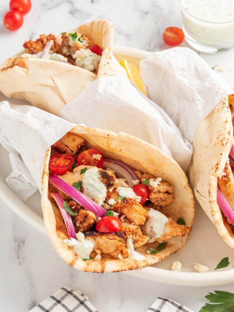 Homemade Greek Chicken Gyros – Cookin' with Mima